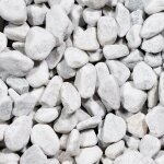 Galet marbre blanc carrare - 40 / 60 mm - sac 20 kg (0, 2m)
