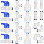 Ro raccord osmoseur de filtre  eau, raccord droit 1 / 4' (6mm) pour tuyau de filtre  eau, raccords ...