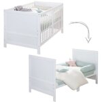 Roba easy sleep lit b�b� blanc �volutif s�curis�
