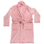 Robe de chambre sherpa rose pour femme avec broderie  femme de ouf