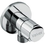 Robinet d'angle chrom toile avec tte en cramique 1 / 2  - 3 / 8