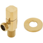 Robinet d'arrêt d'eau chaude / froide en laiton vanne d'angle mitigeur de salle de bain accessoire de ... Robinet d'arrêt d'eau chaude / froide en laiton vanne d'angle mitigeur de salle de bain accessoire de ...