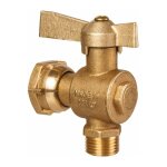 Ecolands - robinet d'arrt querre avant et aprs compteur d'eau  boisseau sphrique - ravani