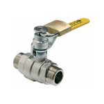 Robinet d'arr�t gaz � boisseau sph�rique cadenassable mm 20x27 cal 15