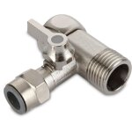 Robinet d'arriv�e d'eau pour syst�mes d'osmose inverse, adaptateur 3 voies pour syst�mes d'osmose � 5 ...