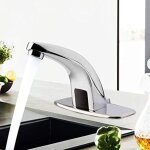 Robinet automatique infrarouge sans contact robinetterie lave main de lavabo de cuisine et salle de bain ...