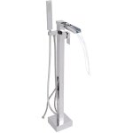 Robinet de baignoire autoportant, pivotant � 360� bec, deux modes de sortie d'eau, mitigeur robinet de ...