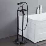 Robinet de baignoire autoportant vintage, robinet de baignoire sur pied, ensemble de robinetterie de ...