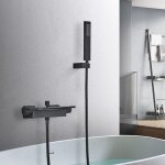 Tonchean - robinet de baignoire, robinet de baignoire en cascade, avec douche, robinet de salle de bain ...