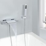 Ikodm - robinet de baignoire cascade avec douchette - robinet mitigeur en laiton chrom�