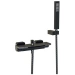 Robinet de baignoire cascade thermostatique avec douchette robinet mitigeur laiton robinet douche ?montage ...