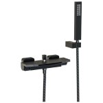 Robinet de baignoire cascade thermostatique avec douchette robinet mitigeur laiton robinet douche ?montage ...