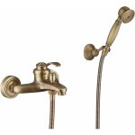 Start - robinet de baignoire avec douchette robinet douche finition laiton antique montage mural avec ...