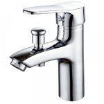 Robinet baignoire robinet monotrou � double usage chaud et froid alliage mitigeur de douche, robinet ...