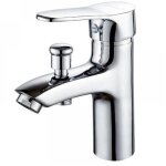 Robinet baignoire robinet monotrou  double usage chaud et froid alliage mitigeur de douche, robinet ...