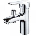 Robinet baignoire robinet monotrou � double usage chaud et froid alliage mitigeur de douche, robinet ...