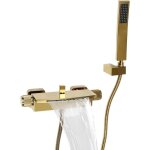 Robinet de baignoire mural cascade robinet de baignoire tout cuivre mur cascade douche robinet de baignoire ...