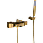 Robinet de baignoire mural � effet cascade, m�langeur pour baignoire avec douche � main, robinet mural ...