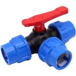 Csparkv - robinet à boisseau sphérique à 3 voies, raccord de tuyau d'arrosage en plastique, vanne en ... Csparkv - robinet à boisseau sphérique à 3 voies, raccord de tuyau d'arrosage en plastique, vanne en ...