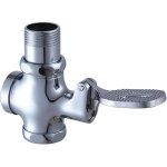 Robinet de chasse d'eau � p�dale, robinet de chasse d'eau pour urinoir � noyau de cuivre, interrupteur ...