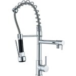 Robinet de cuisine avec 2 jets mitigeur monocommande mitigeur robinetterie pulv�risateur double fonction ...