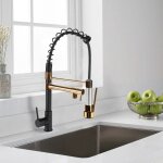 Wottes - robinet cuisine avec 2 jets robinetterie � ressort cuisine extensible pivotant � 360 robinets ...
