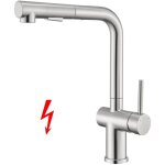 Robinet de cuisine basse pression avec pulv�risateur, deux types de jets d'eau, robinet basse pression ...