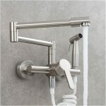 Robinet de cuisine en cuivre dissimul bassin chaud et froid robinet de cuisine pliable et allong robinet ...