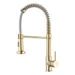 Robinet cuisine dor� 360�robinetterie de cuisine avec 2 modes de pulv�risation mitigeur cuisine monocommande ...