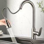 Freosen - robinet cuisine avec douchette extensible mitigeur pivotant � 360� robinet d'�vier � ressort ...