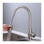 Homelody - robinet de cuisine avec douchette extractible mitigeur cuisine bec rotatif mitigeur d'vier ...