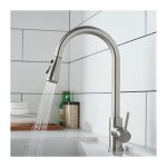 Robinet de cuisine avec douchette extractible mitigeur cuisine bross en acier inox robinet d'vier pour ...