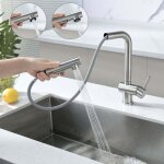 Robinet cuisine avec douchette mitigeur douchette d'�vier extractible � 2 jets mitigeur evier pivotant ...