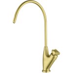 Robinet cuisine eau potable col de cygne robinet mitigeur evier laiton monotrou rotatif 360�, or bross� ...