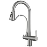 Forehill - robinet cuisine extensible 3 voies robinet mitigeur evier en inox 304 rotatif  360