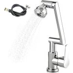 Robinet de cuisine extractible, mitigeur avec r�gulateur de d�bit � 1080�, 2 modes de jet, flexible de ...