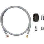 Robinet cuisine flexible avec douchette extractible - compatible grohe, nylon tress�, haute qualit�, ...