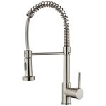 Robinet cuisine, mitigeur cuisine avec douchette pivotant à 360° d'évier à arc Élevé pulvérisateur escamotable ... Robinet cuisine, mitigeur cuisine avec douchette pivotant à 360° d'évier à arc Élevé pulvérisateur escamotable ...