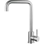 Robinet de cuisine, mitigeur d'eau chaude et froide, en acier inoxydable, rotation � 360�, montage sur ...