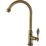 Robinet de cuisine mitigeur robinet laiton bross eau froide robinet rotatif lavabo robinet de lavabo ...