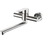 Robinet de cuisine mural argent mitigeur evier pivotant  360 montage mural encastr monocommande en ...