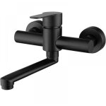 Robinet de cuisine mural, mitigeur d'�vier en acier inoxydable 304, bec pivotant � 360�, robinet d'�vier ...