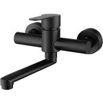 Robinet de cuisine mural mitigeur �vier en acier inoxydable 304 robinet �vier rotatif � 360� avec bec ...