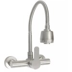 Gojoy - robinet de cuisine mural rotatif � 360�, bec pivotant, robinet de cuisine mural rotatif