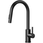 Robinet cuisine noir, mitigeur cuisine douchette evier cuisine pivotant � 360� d'�vier � arc �lev� pulv�risate ...