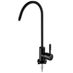 Robinet de cuisine noir avec osmoseur int�gr� - robinet d'eau potable col de cygne en acier inoxydable ...