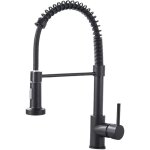 Gotrays - robinet cuisine noir pivotant  360 mitigeur cuisine robinet d'vier  arc lev pulvrisateur ...