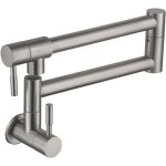 Robinet de cuisine pliable, robinet d'�vier mural, robinet m�langeur d'eau froide rotatif � 360 degr�s ...