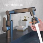 Robinet de cuisine et salle de bains à rotation 360° - économiseur d'eau, finitions chromées, robinet ... Robinet de cuisine et salle de bains à rotation 360° - économiseur d'eau, finitions chromées, robinet ...