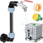 Robinet cuve 1000l plastique filet� 3 / 4 , robinet pour cuve de 1000 litres en laiton pour r�cup�rateur ...